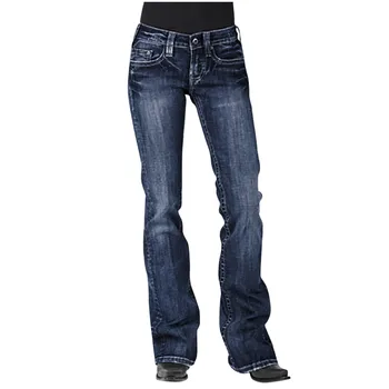 

2020 High Waist Flare Mom Jeans Boyfriend Jeans For Women Skinny Jeans Woman Black Wide Leg Female Pants Plus Size Ladies Denim