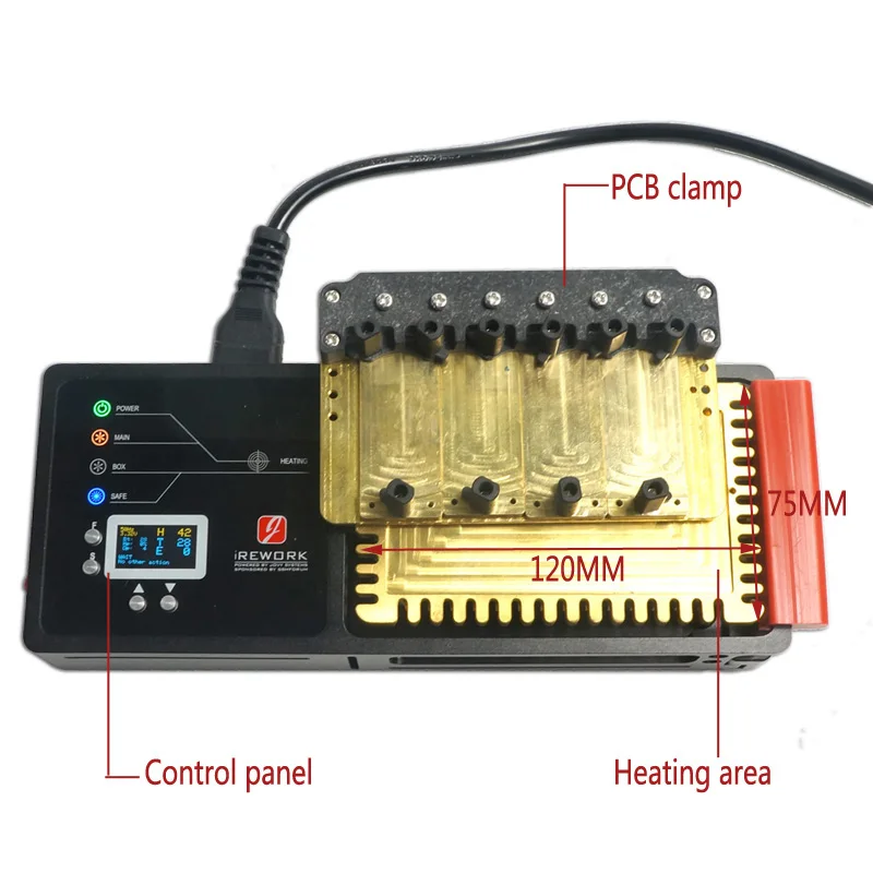 Irework паяльная станция для деталей поверхностного монтажа SMD для iPhone X XS MAX PCB Материнская плата многослойная монтажная плата паяльная нагревательная платформа телефон ремонтный инструмент