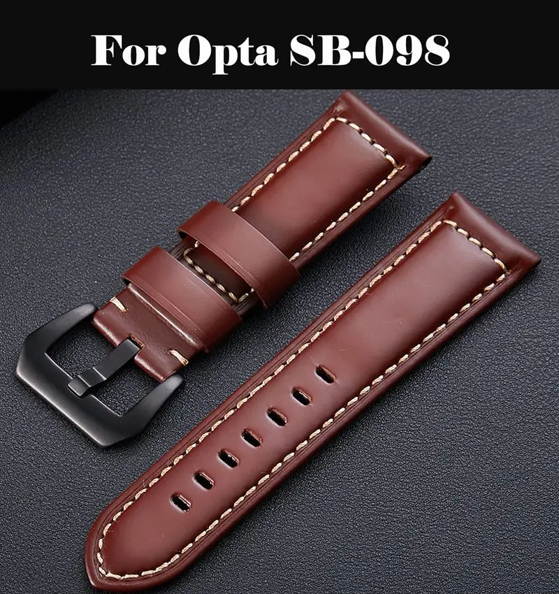 

20 22 26 MM Genuine Leather watch band smart watch accessories bracelet strap band For Opta SB-098