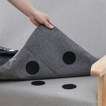 

5 Pairs Anti Curling Non-slip Magic Sticker Self Adhesive Tape Rug Hook Loop Fastener Sofa Carpet Sheets Secure In Place
