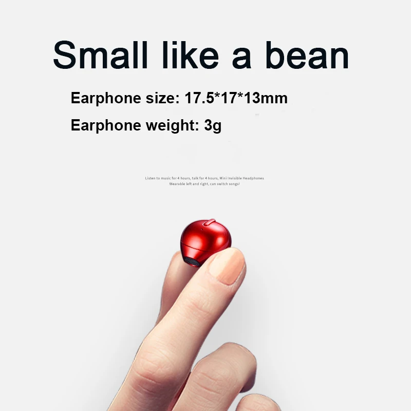 Billig Bean TWS mini bluetooth wireless kopfhörer kopfhörer 3D stereo headsets IPX5 wasserdichte ohrhörer nette ohrhörer mit mikrofon