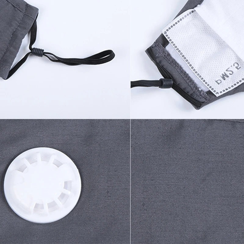 Winter Activated Cotton Mask Carbon Anti Dust Cycling Cotton Face Mask w/ Breathing Valve Practical Outdoor tools