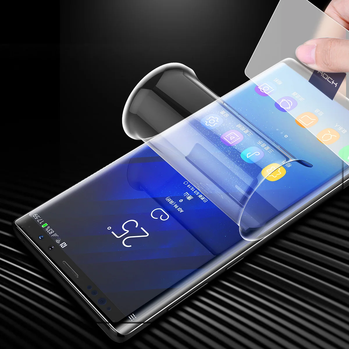 Гидрогелевая пленка Rock для Samsung Galaxy Note 8 мягкая ТПУ Защитная с полным покрытием