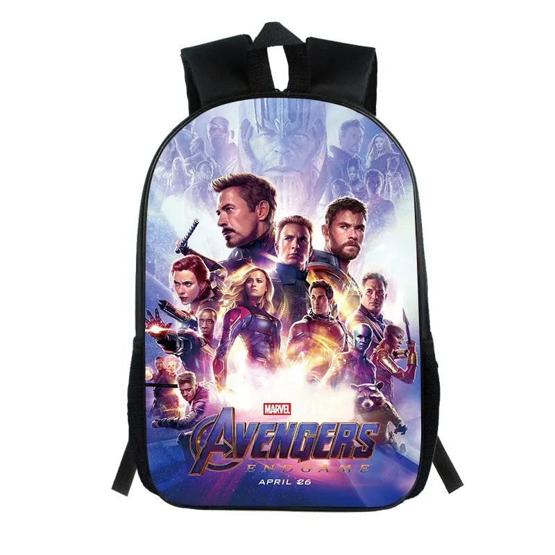 Школьный рюкзак для мальчиков, Мстители Marvel, эндгейм, 3D рюкзак, Детский рюкзак, школьная сумка, подростковые детские модные сумки для малышей - Цвет: 8