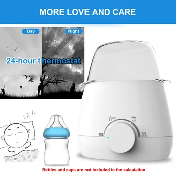 

Thermostatic Universal Baby Safe Portable Fast Double Bottle White Multifunctional PP Durable Milk Warmer Sterilizer Heater