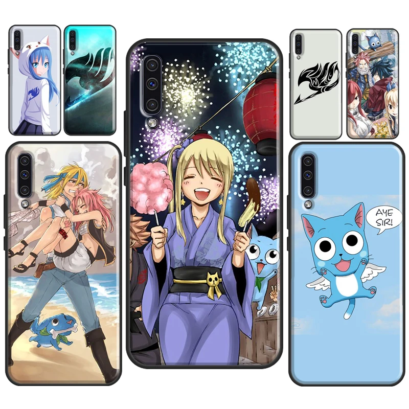 حافظة طعام حرارية fairy tail logo Happy Wendy Phone Case For Samsung A72 A52 A42 A32 ...