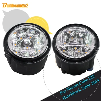 

Buildreamen2 For Nissan Cube Z12 Hatchback 2009-2014 H8 H11 Car LED Lamp Fog Light Daytime Running Light DRL White Yellow Blue