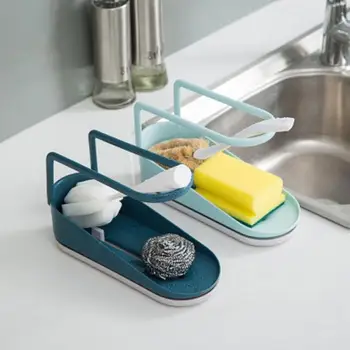 

Kitchen Sink Shelf Sponge Drain Rack Cleaning Cloth Storage Holder Soap Storage Organizer Utensils Bathroom Kitchen Accessories