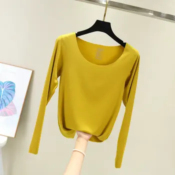 

Autumn and winter long-sleeved t-shirt women's 2019 new shirt fashion T-shirt bottoming shirt ladies cotton