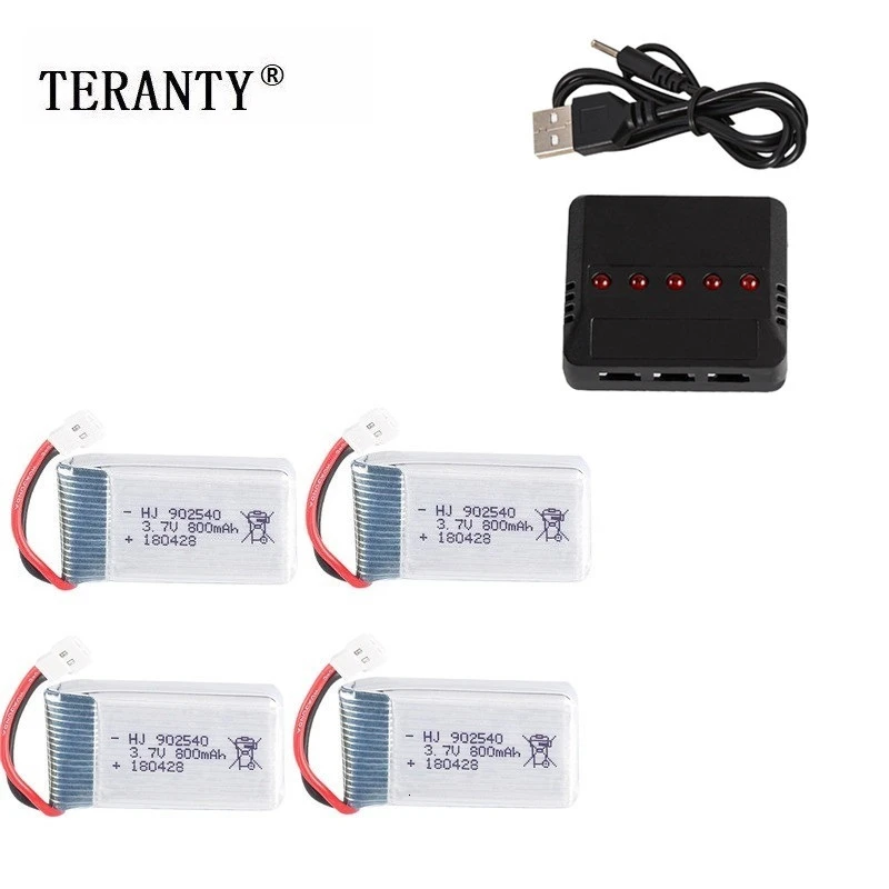 Цвет: желтый 3,7 V 800mAh 902540 Lipo аккумулятор+ зарядное устройство для Syma X5 X5C X5SC X5SW TK M68 MJX X705C SG600 RC Квадрокоптер Дрон запасные части - Цвет: Цвет: желтый