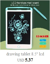 Портативный 8," дюймовый ЖК-планшет для письма, цифровой планшет для рисования, блокноты для рукописного ввода, электронная доска для планшета, ультратонкая доска