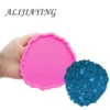 4.1/4.9 Inches Circle Molds Flower Mould for Epoxy Craft  DIY Round Silicone Geode Coaster Agate Resin Mold DY0279 ► Photo 2/6