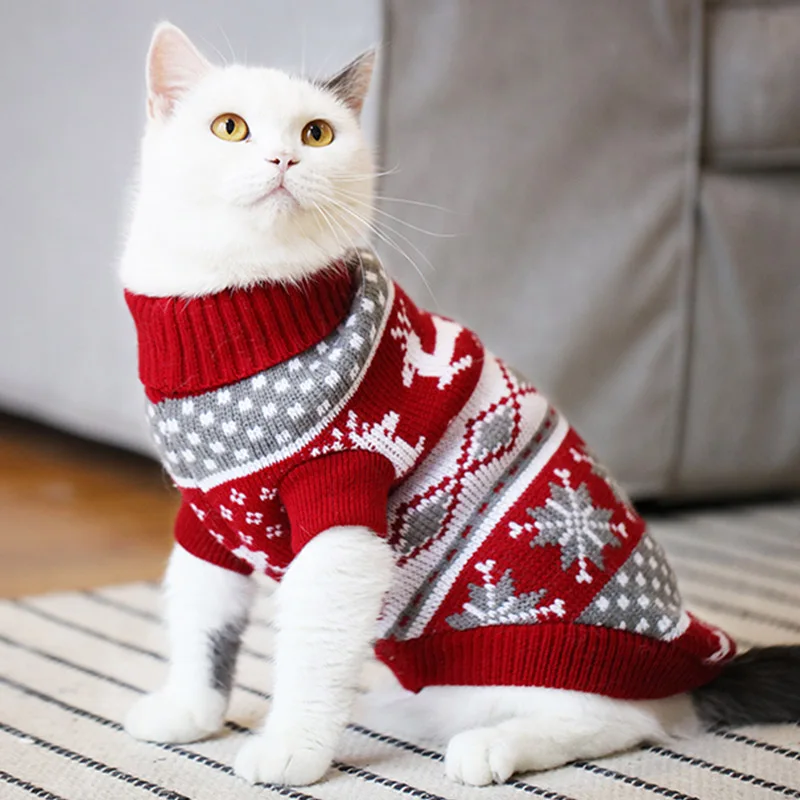 Obtenga esto Jersey navideño para perros y gatos, ropa de invierno para perros pequeños, chaqueta para cachorros de Chihuahua Yorkies, ropa para mascotas, Ubranka Dla Psa dV5lwD8Gw