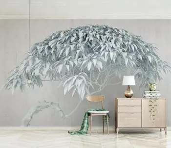

[Self-Adhesive] 3D Blue-gray Tree 183000 Wall Paper mural Wall Print Decal Wall Murals