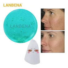 LANBENA 24K Gold Handmade Soap Hyaluronic Acid+Seaweed+Tea Tree Facial Cleansing Moisturizing Anti-Aging Whitening Face TSLM1