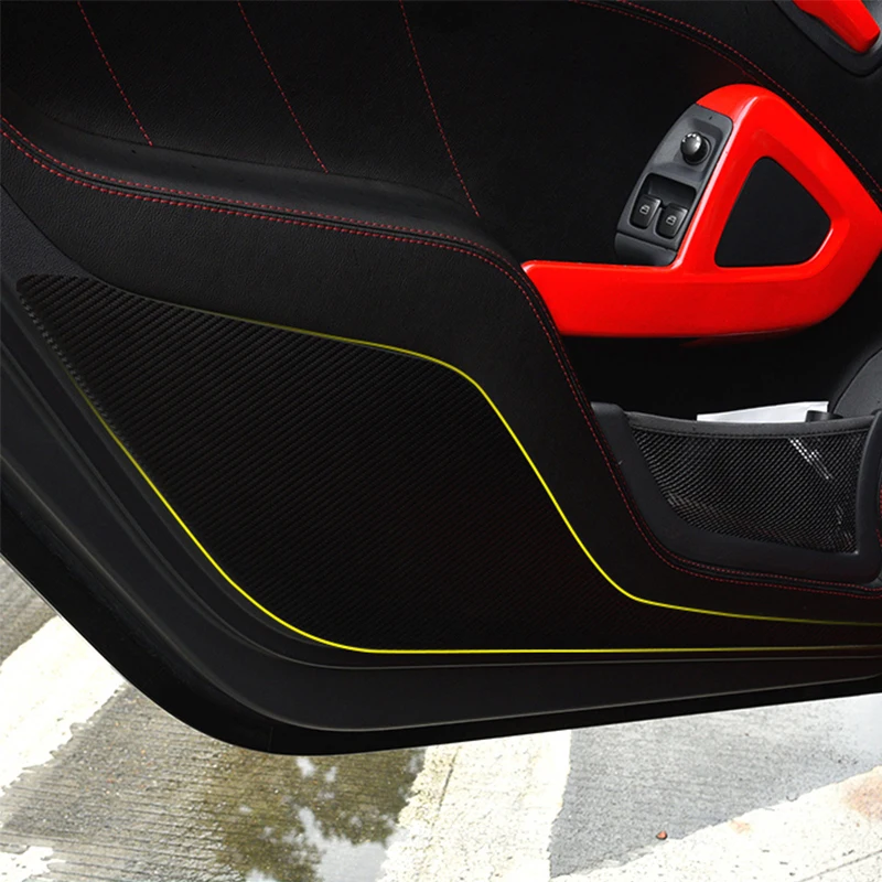 Защита дверей автомобиля стикер анти-удар коврик педаль украшения для Mercedes Smart 451 fortwo изменение стиля автомобиля аксессуары