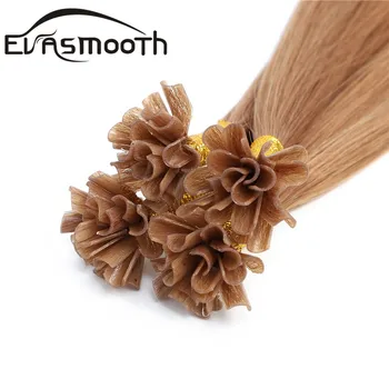 

Hair Extensions Human Hair Nail Capsule Straight Keratin Human Fusion Hair Nail U Tip Machine Remy Bonded Hair Extension 0.8g/S