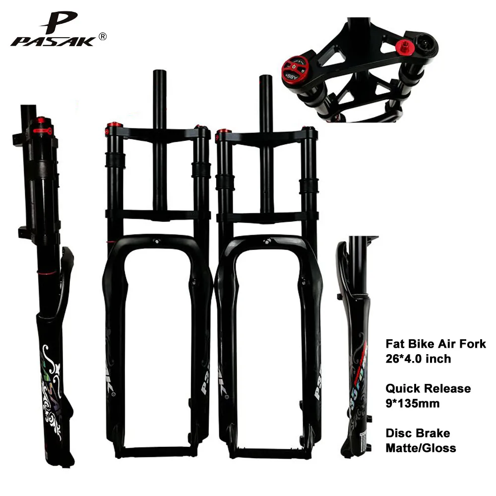 PasakFatBikeSuspension26x40TyreBicycleForkPlugMTB26Cruiser
