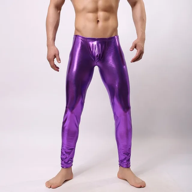 Lingerie PVC Pencil Pants - stylish and affordable faux leather trousers for men