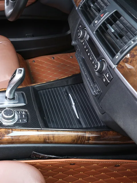 Copertura Bracciolo In Fibra Di Carbonio Per BMW X5 E70 E X6 E71 2007-2013 - Foto 2