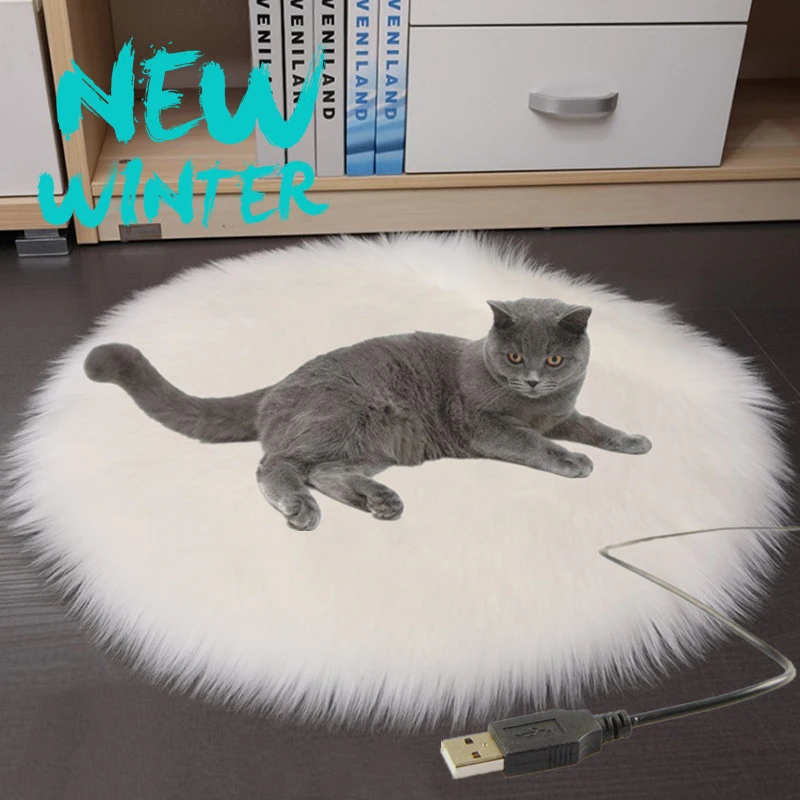 

40cm USB Dog Cat Electric Heating Blanket Pad Winter Warmer Waterproof Pet Bed Animals Puppy Bunny Heater Mat Cushion