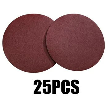 

25PCS 5inch Sanding Discs Sandpaper 60 80 120 180 240 Peel Stick Sander 125mm Round Polishing Cleaning Tools