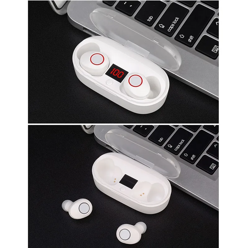white Наушники VTIN TOP Bluetooth 5,0, беспроводные наушники, мини hifi стереогарнитура, встроенный микрофон и шумоподавление TWS для iPhone - Цвет: white