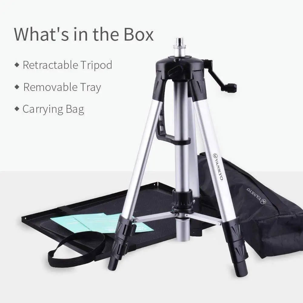 Vankyo Aluminum Alloy Tripod Projector Stand 17 to 45.6 inches Height Adjustable Universal Projector Tripod Stand With Bag