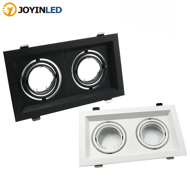 LED Grille Light Double Three LED Downlight Frame Fixtures MR16 Fitting 12-260V Recessed GU10 Bulb Replaceable Downlights
LED Grille Light Double Three LED Downlight Frame Fixtures MR16 Fitting 12-260V Recessed GU10 Bulb Replaceable Downlights