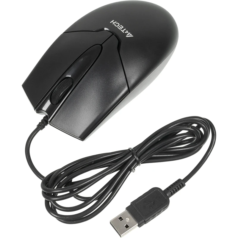 Мышь A4 V-Track Padless OP-550NU черный оптическая(1000dpi) USB(2but