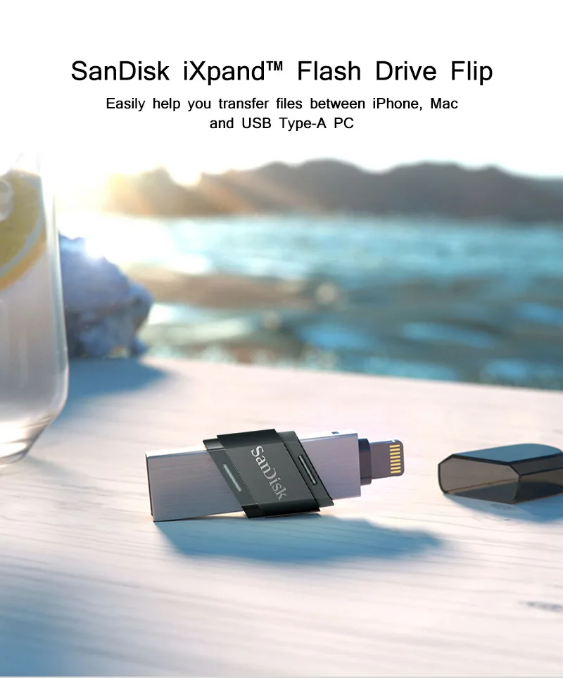 100% Original SanDisk USB Flash Drive iXpand  64GB 128GB 256gb USB 3.1  Flash Disk With Type A Lightning Port Memory Stick usb pen drive