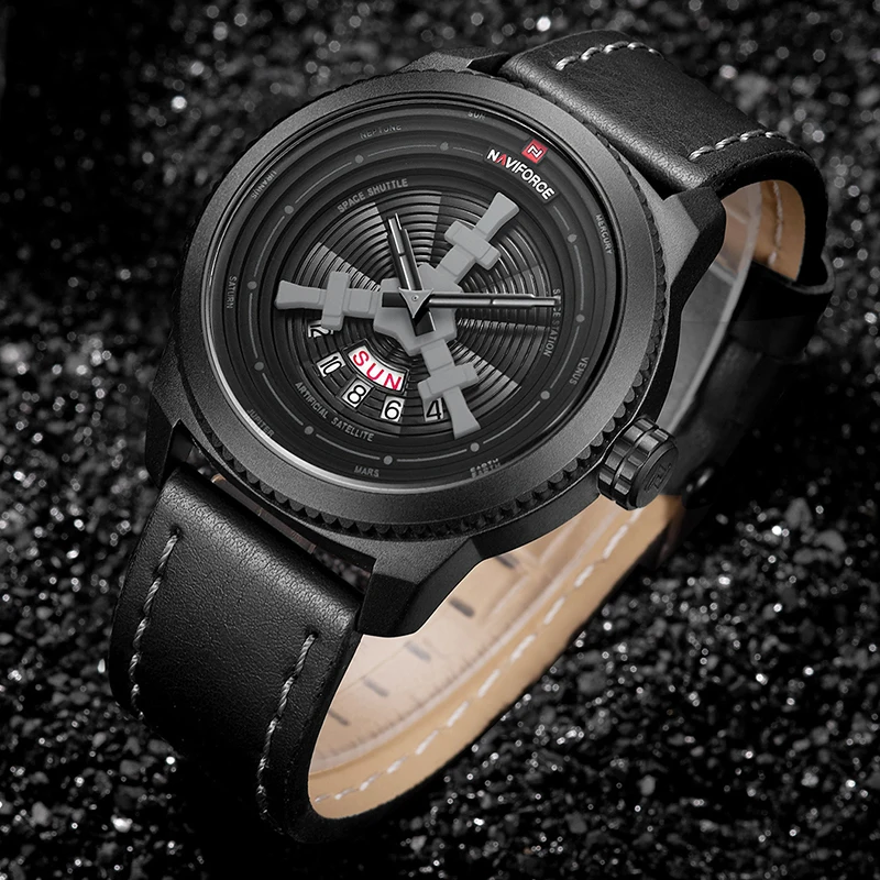 Топ люксовый бренд NAVIFORCE мужские спортивные часы мужские кварцевые часы мужские модные повседневные часы с кожаным ремешком армейские военные наручные часы