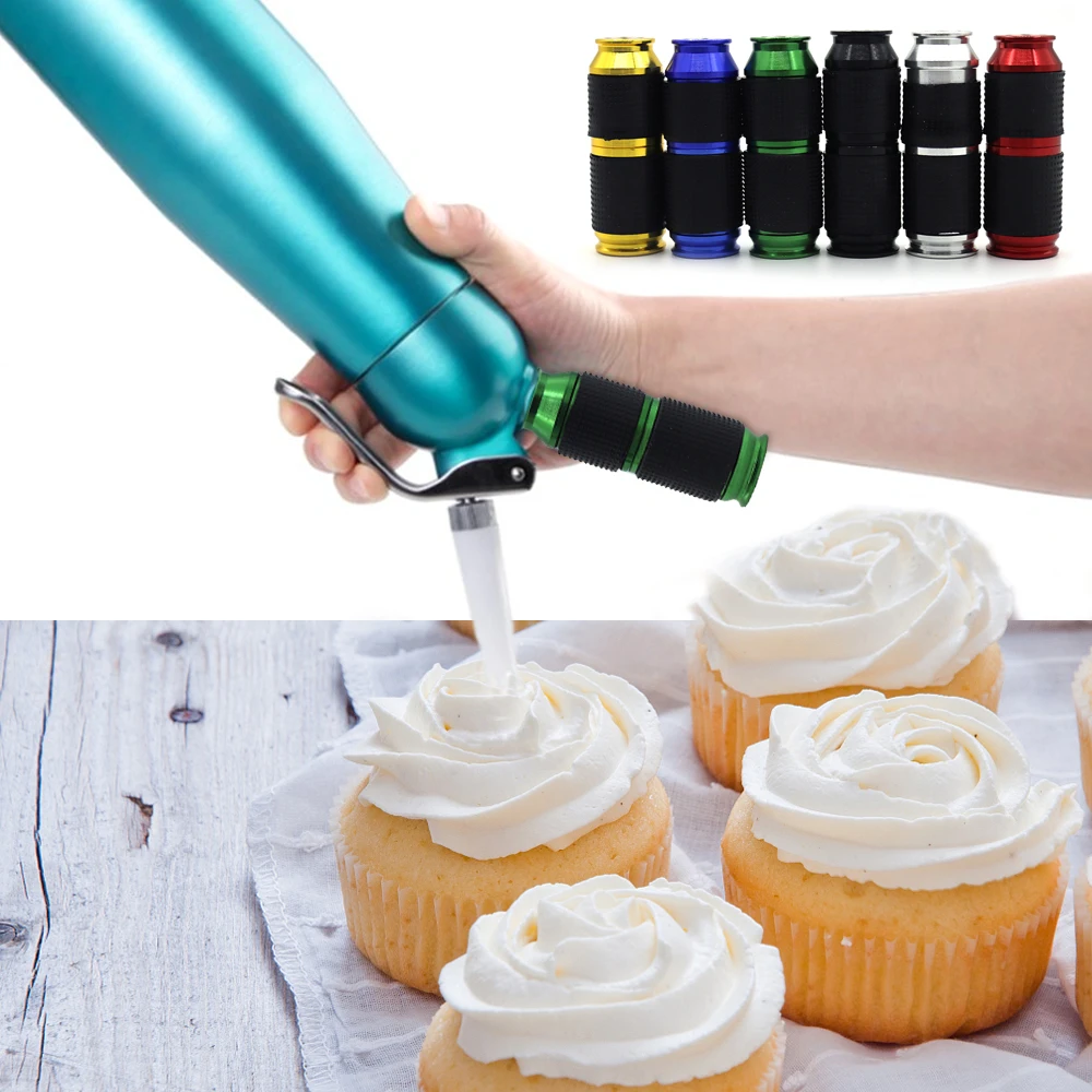 

The 3rd Generation Portable Whipped Cream Cracker Dispenser Rubber Grip Safe Gas Canister Bottle Opener Cream Dessert Tools