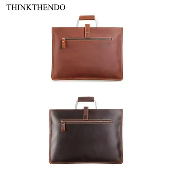 

Men's Handbags Leather Retro Tote Shoulder Messenger Bag Business Briefcase Laptop Top Handle Bags