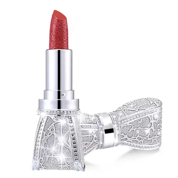 

Fashion Sexy Red Tomato Color Lipstick Bow-knot Shapes Long Lasting No Fading Lip Tint Moisturizing Velvet Lipstick maquiagem