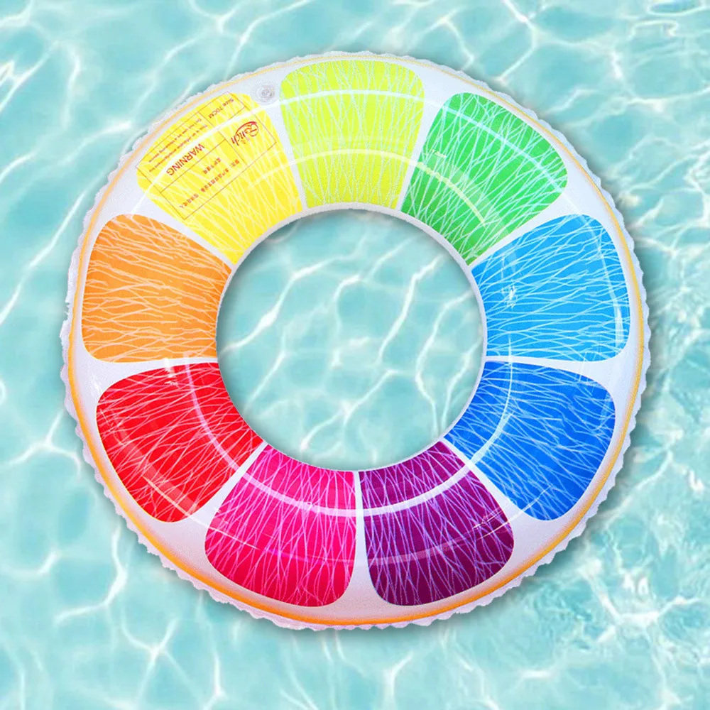 60-90 cm Swim Ring Inflatable Swim Ring Summer Swiming Pool Beach Toy Child Adult Orange Swim Ring Inflatable Baby Float