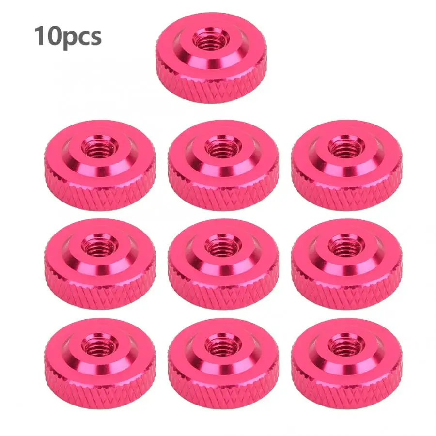 Nut 10PCS/Set M4x14x5 Hand Tighten Nuts Aluminum Alloy Screw Nuts Fasteners tornillo