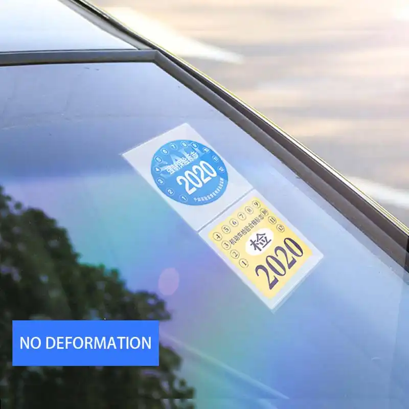 障害者トヨタ用ユニバーサル保険ステッカー 無炎 検査 車のフロントガラスステッカー Car Tax Disc Holders Aliexpress