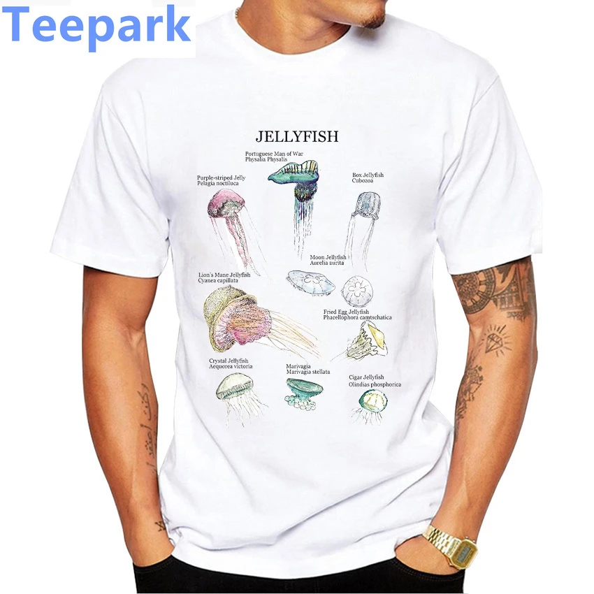 Anatomi Ubur Ubur Spesies Mencetak Gadis T Shirt Fashion Pria T Shirt Kasual Atasan Anak Laki Laki Lucu Putih Tee Kemeja Lengan Pendek T Shirt Aliexpress
