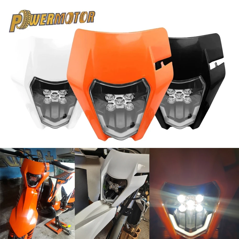 Motorcycle Accessories | Enduro Motorcycle Led Headlight Plate - Ktm - Aliexpress