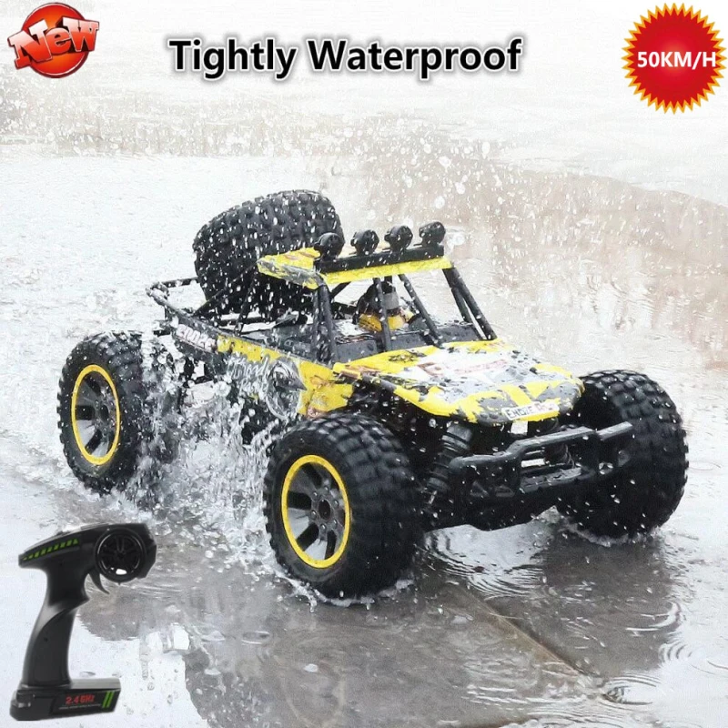

All Terrain 50KM/H 1:10 Large Racing RC Car Buggy 2.4G150M Waterproof Off-Road 4WD Drive Big Foot RC Car Rock Climber Car Model