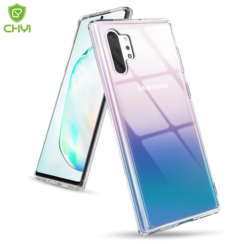 Роскошный прозрачный чехол для телефона Samsung Galaxy Note 10 lite + Plus Прозрачный бампер из