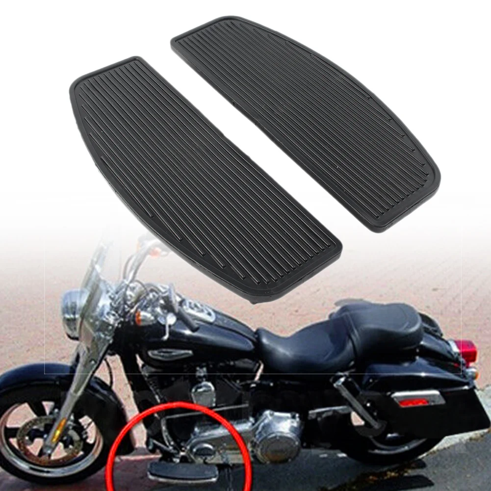 Black Motorbikes Rider Floorboard Insert Footboard Footrest Foot Pegs