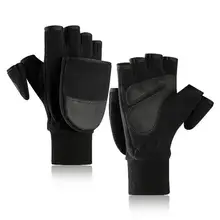 Новые зимние мужские флисовые толстые уличные теплые перчатки без пальцев для сенсорного экрана для катания на лыжах и велоспорта