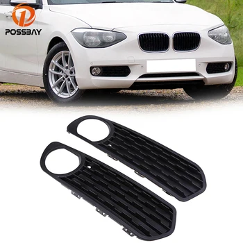 

POSSBAY Front Bumper Fog Light Trim Cover Grilles for BMW 1-Series F20/F21 3 door & 5 door 2011 2012 2013 2014 2015 Pre-facelift