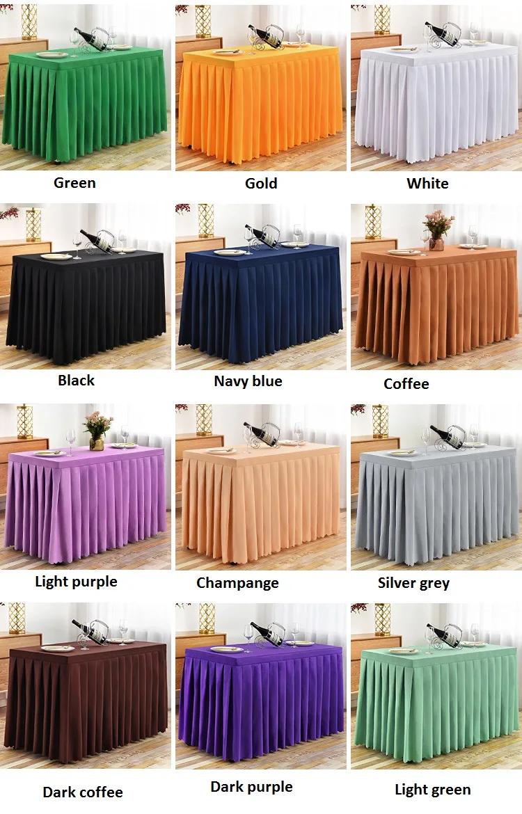 Rectangular Business Table Skirting Conference Tablecloth Sign-In Table Skirt Long Office Activity Tablecover table cover table skirt
