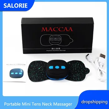 

Tens Neck Massage Portable Mini Cervical Massager Body Back Massage Machine Smart Electric Neck and Shoulder Massager Therapy