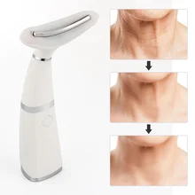 Remove Double Chin Neck Device LED Photon Heating Therapy Anti-Wrinkle Neck Care Tool Vibration Skin Lifting Tightening Massager