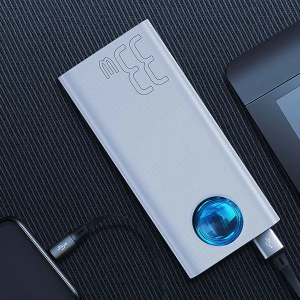Baseus power Bank 30000 мАч type-C PD 3,0 быстрое зарядное устройство для iPhone Quick Charge 3,0 внешний аккумулятор power bank для Xiaomi samsung - Цвет: power bank white