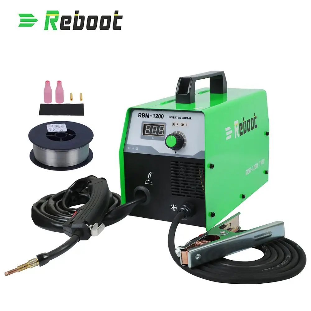 

Reboot Welding Machine Mig Welder No Gas 220V MIG 120 Mag Welders Iron Steel Welding Equipment MIG MAG Portable Welder